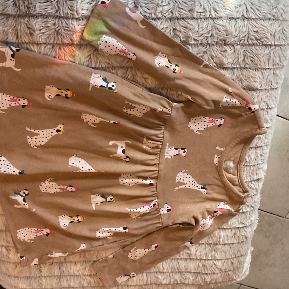 Garanimals Brown Dog Print Casual Dress